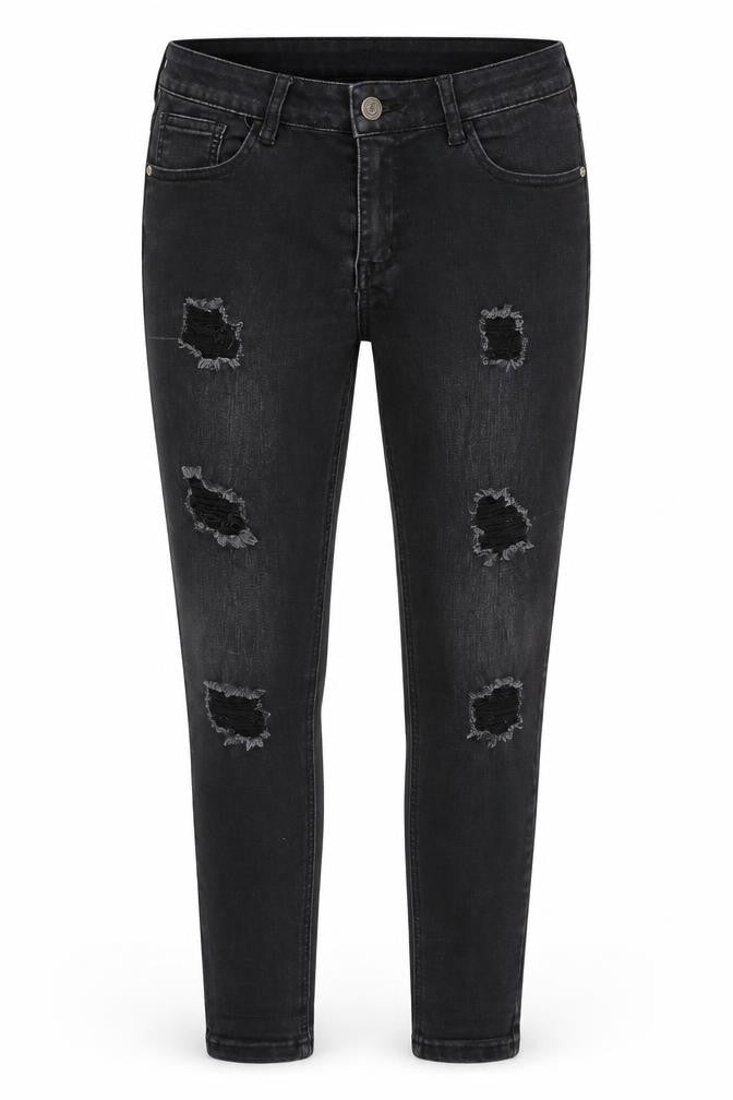 Pyracy Womens Black Cotton Skinny Jeans Size 32 in Regular Zip
