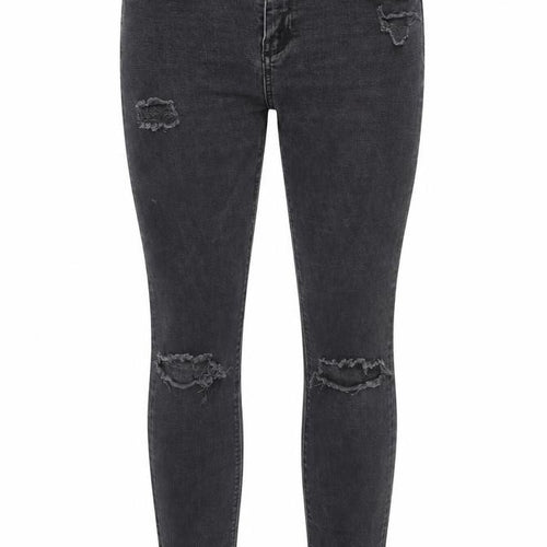 Topshop Womens Black Cotton Skinny Jeans Size 30 in L32 in Regular Zip