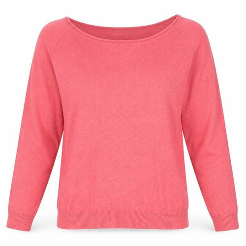 Knitwear STR Womens Pink Boat Neck Acrylic Pullover Jumper Size L