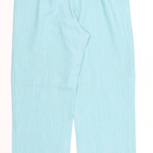 Autonomy Womens Blue Polyester Trousers Size 12 Regular