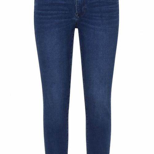 The A&F Sateen Womens Blue Cotton Skinny Jeans Size 24 in L29 in Regular Zip