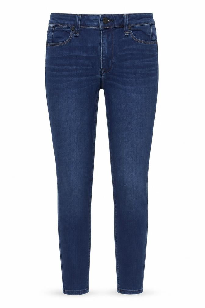 The A&F Sateen Womens Blue Cotton Skinny Jeans Size 24 in L29 in Regular Zip