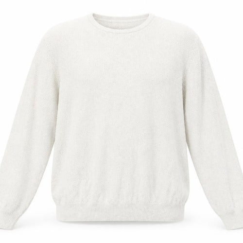 Marks and Spencer Mens Grey Round Neck Cotton Pullover Jumper Size XL Long Sleeve