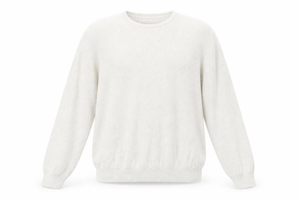 Marks and Spencer Mens Grey Round Neck Cotton Pullover Jumper Size XL Long Sleeve