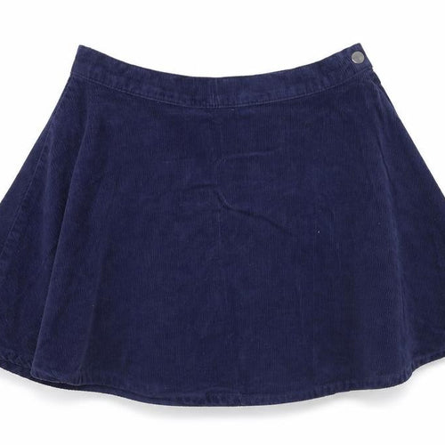 FOREVER 21 Womens Blue Cotton Skater Set Size XS Zip - Waist 20 inches