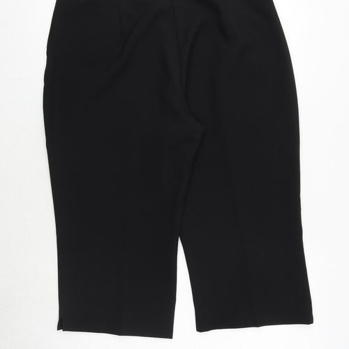 Bonmarché Womens Black Polyester Skimmer Shorts Size 16 Regular Zip