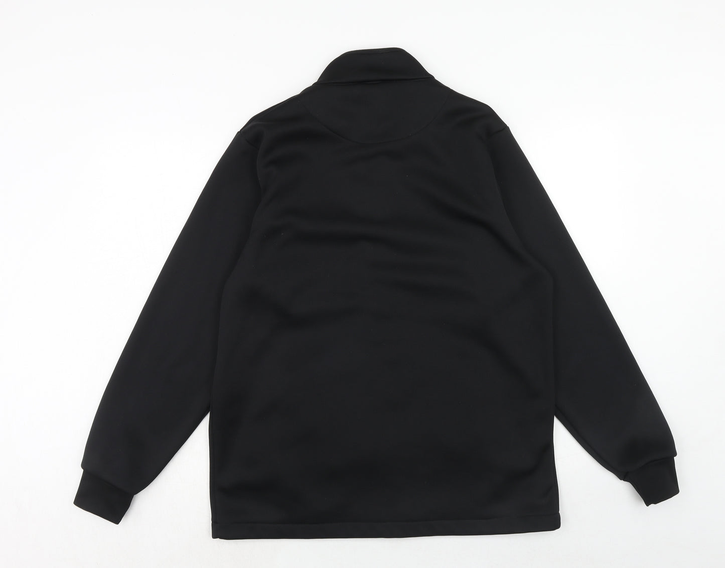 Alexandra Mens Black Polyester Full Zip Sweatshirt Size M Zip