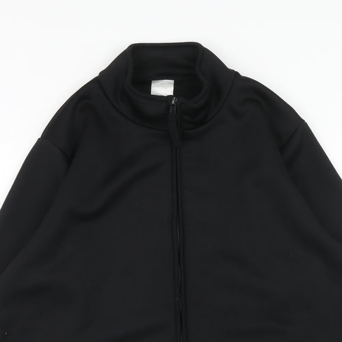 Alexandra Mens Black Polyester Full Zip Sweatshirt Size M Zip