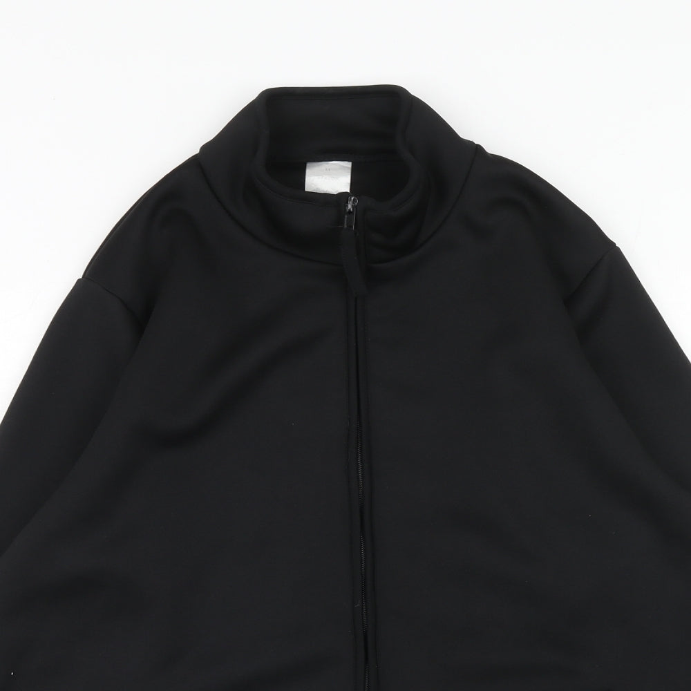 Alexandra Mens Black Polyester Full Zip Sweatshirt Size M Zip