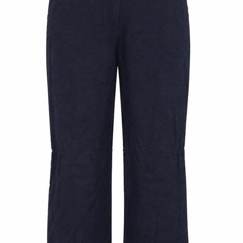 Joanna Hope Womens Blue Viscose Trousers Size 12 Regular Hook & Eye
