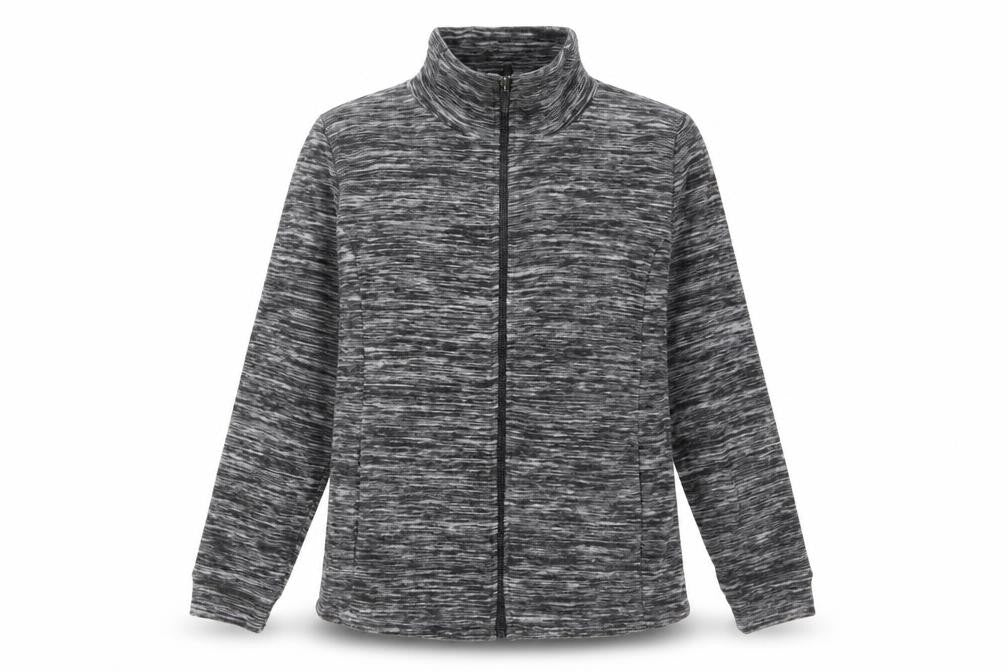 Bonmarché Womens Grey Geometric Jacket Size S Zip