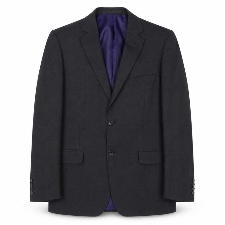 Marks and Spencer Mens Grey Striped Polyester Jacket Suit Jacket Size 40 Regular