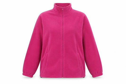 Front view of JBC Collection women’s pink jacket, size M, zip