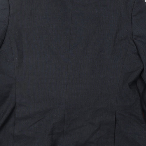 BHS Mens Blue Polyester Jacket Suit Jacket Size 42 Regular