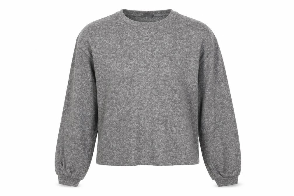 New Look Womens Grey Polyester Pullover Sweatshirt Size M Pullover
