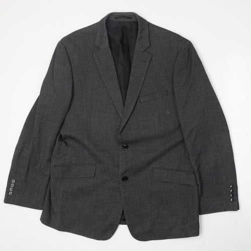Charlton Gray Mens Grey Polyester Jacket Suit Jacket Size 44 Regular