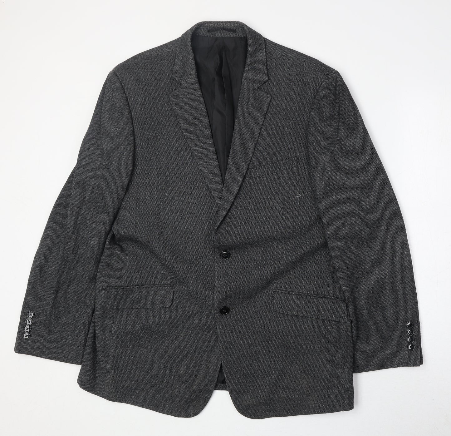 Charlton Gray Mens Grey Polyester Jacket Suit Jacket Size 44 Regular