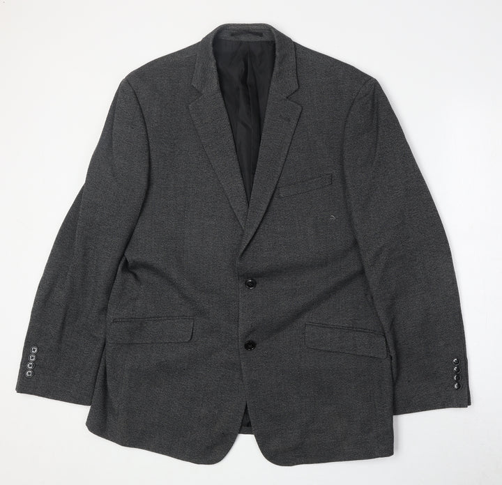 Charlton Gray Mens Grey Polyester Jacket Suit Jacket Size 44 Regular