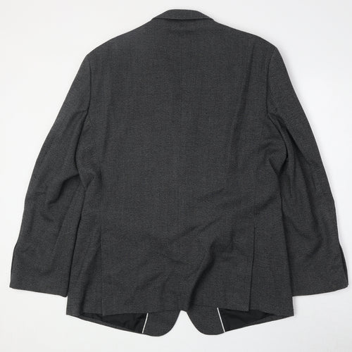 Charlton Gray Mens Grey Polyester Jacket Suit Jacket Size 44 Regular