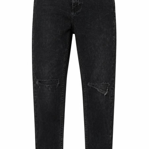 ASOS Womens Black Cotton Straight Jeans Size 26 in Regular Zip