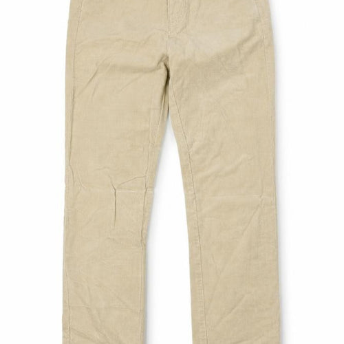 Stile Benton Womens Beige Cotton Straight Jeans Size 28 in Regular Zip