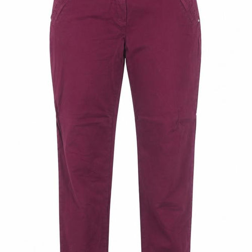 Yessica Womens Purple Cotton Straight Jeans Size 8 Regular Zip