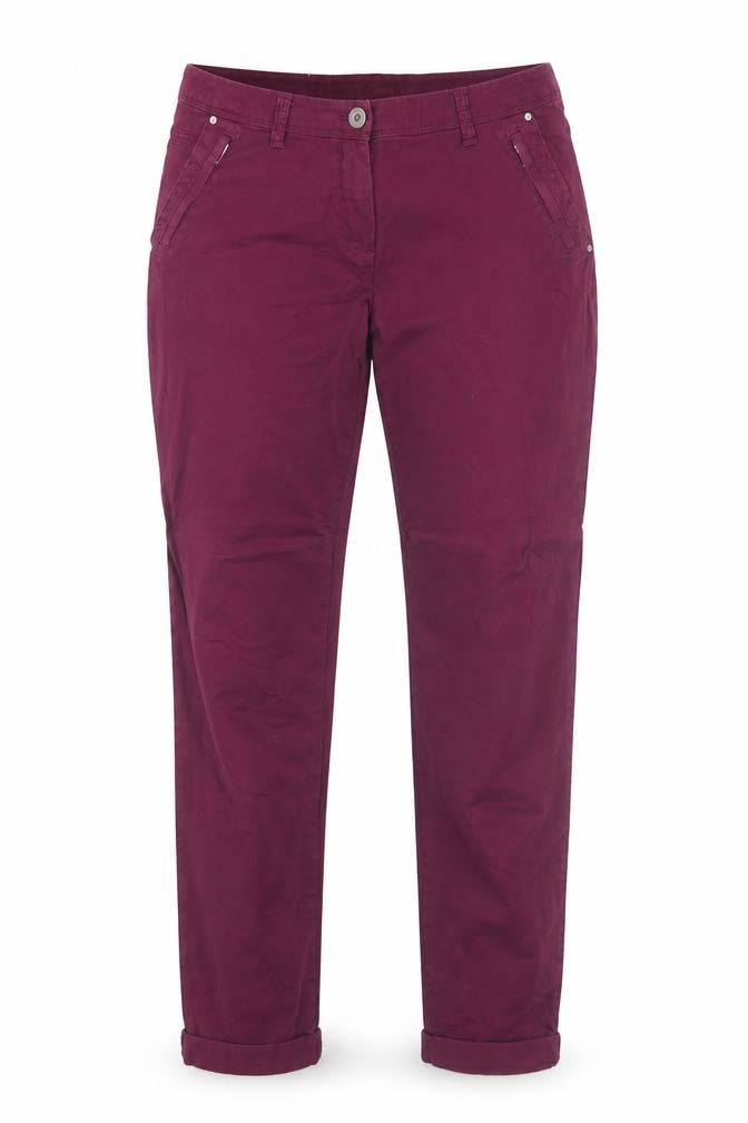 Yessica Womens Purple Cotton Straight Jeans Size 8 Regular Zip
