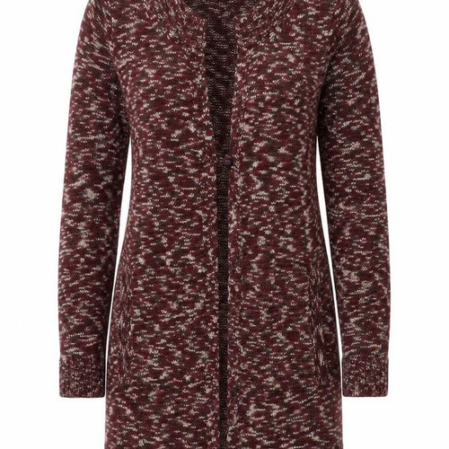 Intimissimi Womens Red V-Neck Geometric Polyester Cardigan Jumper Size S
