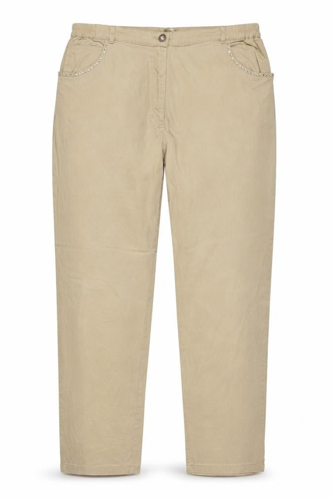 Atelier Womens Beige Cotton Straight Jeans Size 34 in Regular Zip