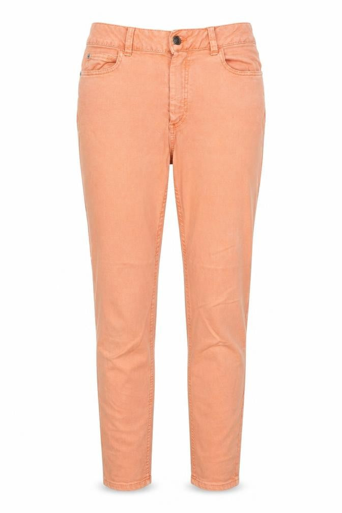 Marks and Spencer Womens Orange Cotton Skinny Jeans Size 8 Regular Zip