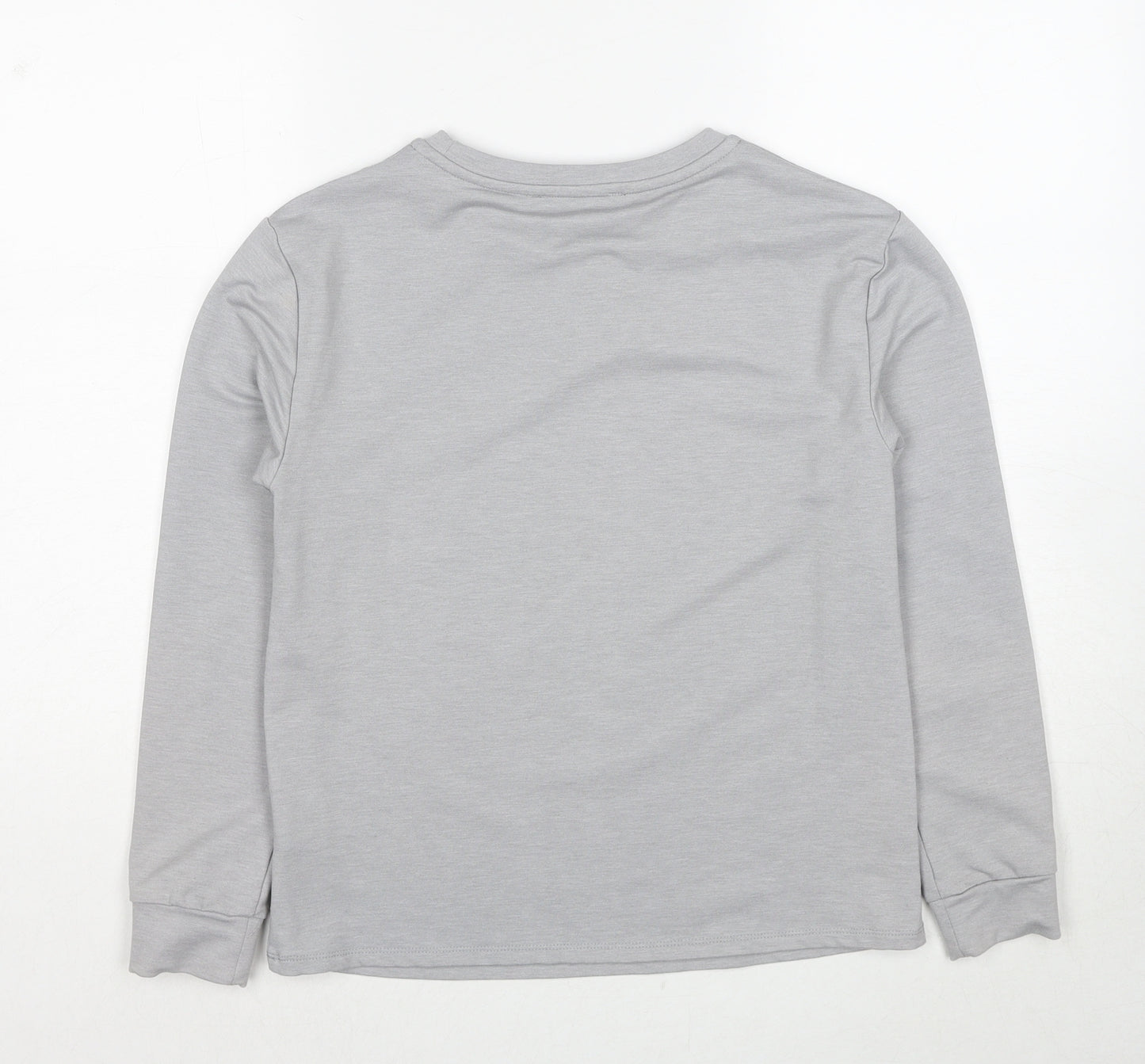Marks and Spencer Womens Grey Cotton Pullover Sweatshirt Size 6 - Sequins