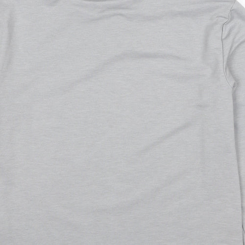 Marks and Spencer Womens Grey Cotton Pullover Sweatshirt Size 6 - Sequins