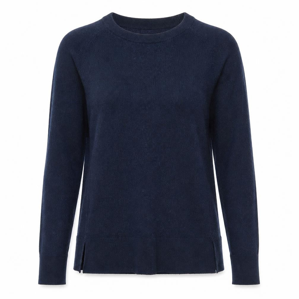 Selected Femme Womens Blue Round Neck Acrylic Pullover Jumper Size XS
