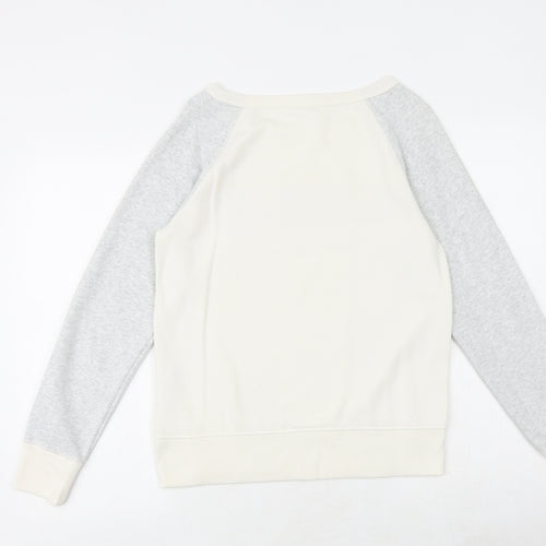 Gap Womens Ivory Cotton Pullover Sweatshirt Size XS Pullover