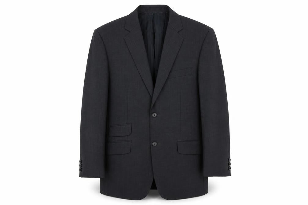 Fellini Mens Grey Polyester Jacket Suit Jacket Size 38 Regular