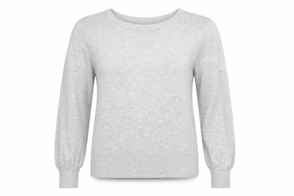 Next Womens Grey Round Neck Polyester Pullover Jumper Size 10