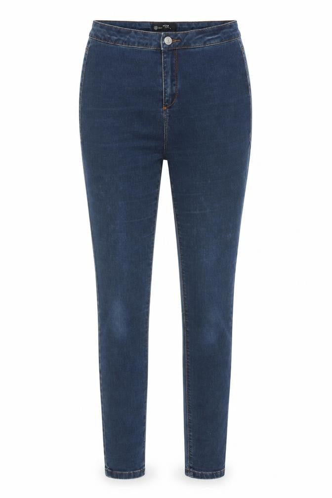 Missguided Womens Blue Cotton Skinny Jeans Size 10 Regular Zip