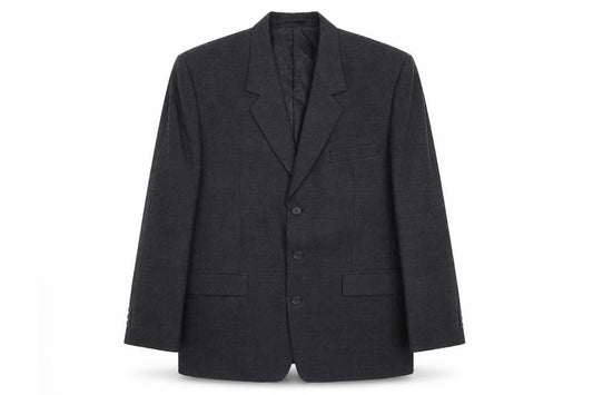 Front view of Modern Classics men’s grey polyester jacket suit jacket, size 42, regular