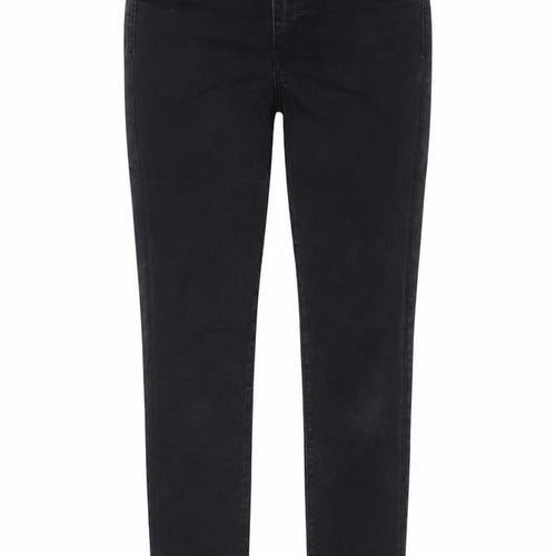 H&M Womens Black Cotton Straight Jeans Size 28 in Regular Zip