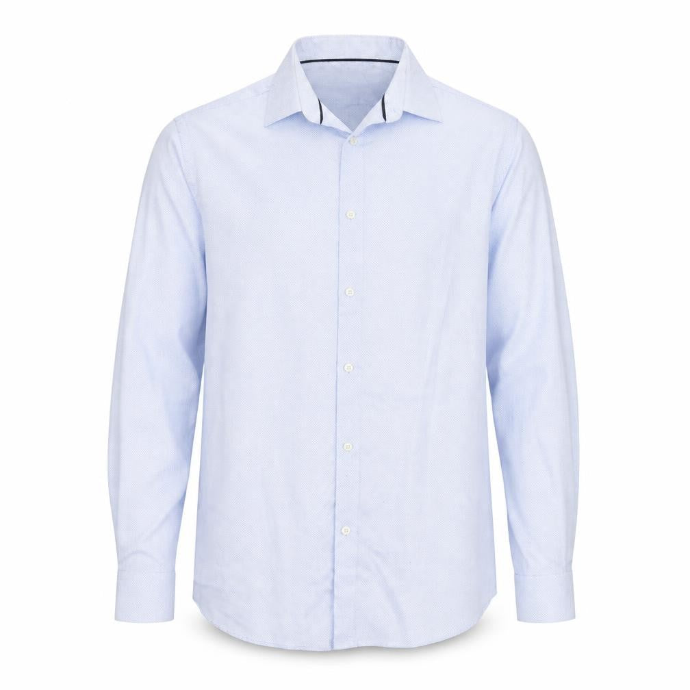 Burton Mens Blue Geometric Cotton Button-Up Size M Collared Button