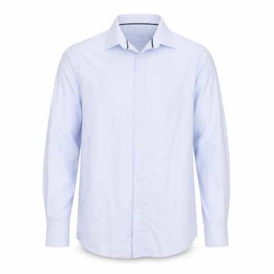 Burton Mens Blue Geometric Cotton Button-Up Size M Collared Button