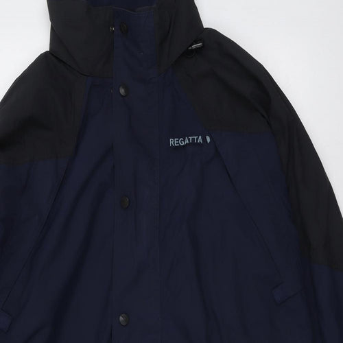 Regatta Mens Blue Windbreaker Jacket Size S Zip - Logo