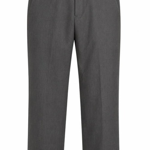 Marks and Spencer Mens Grey Polyester Dress Pants Trousers Size 32 in Regular Zip