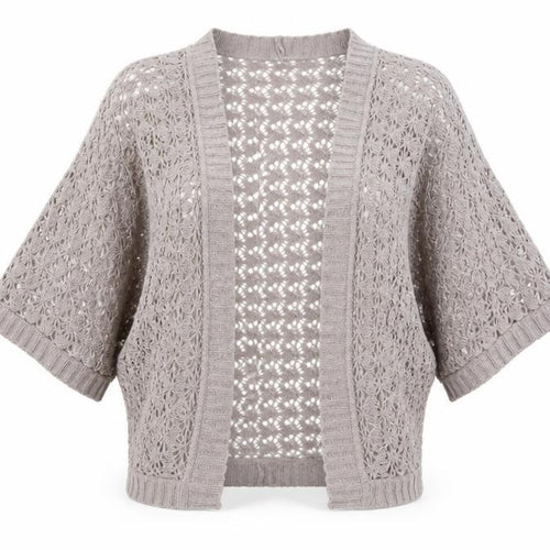 Wallis Womens Grey V-Neck Acrylic Cardigan Jumper Size S
