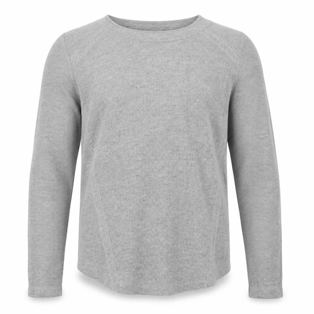Front view of Zara men’s grey polyester pullover sweatshirt, size S
