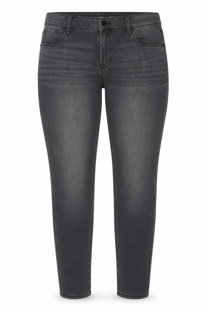 Old Navy Womens Grey Cotton Skinny Jeans Size 12 Regular Zip