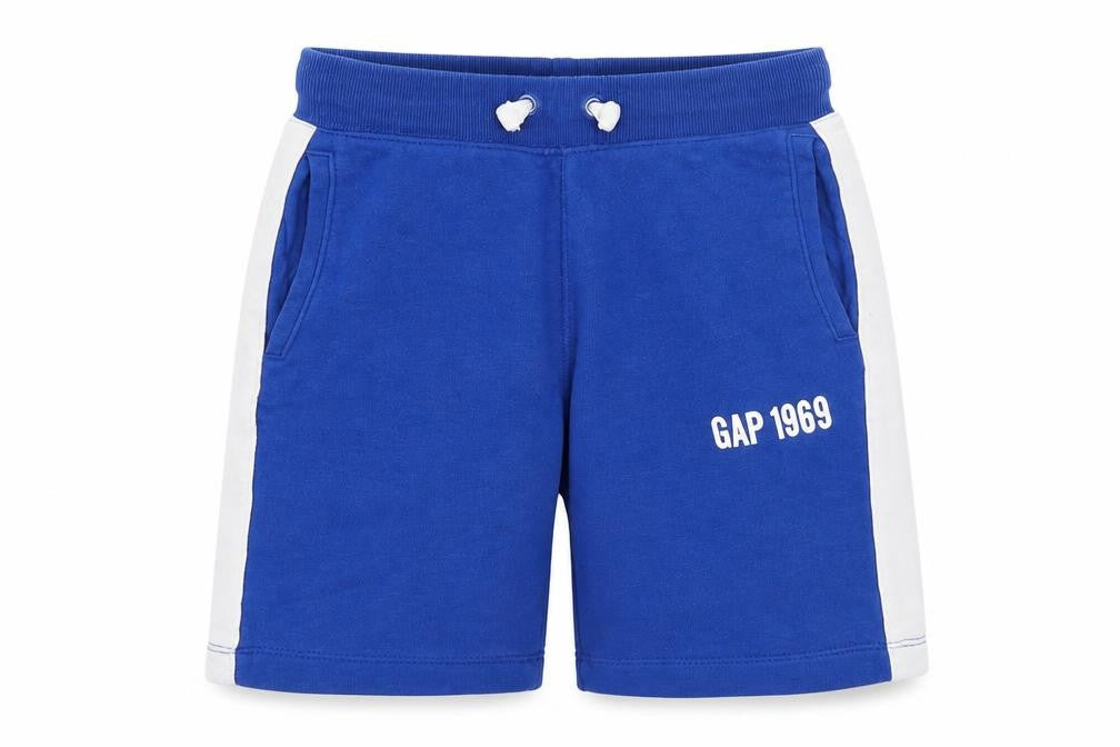 Gap Boys Blue Cotton Sweat Shorts Size S Regular Drawstring