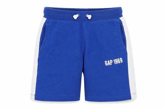 Gap Boys Blue Cotton Sweat Shorts Size S Regular Drawstring