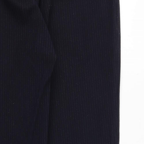 Zara Mens Blue Polyester 2 Piece Suit Trousers Size L Regular Zip