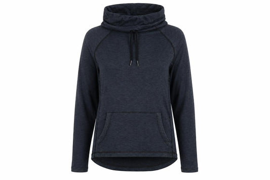 Front view of New Look women’s blue polyester pullover sweatshirt, size S, pullover